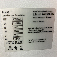 Bbraun Dialog+ Evo - Dialysis image 3